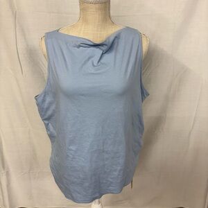 Universal Threads Sleeveless Draped Neck Tank Top Light Blue Summer